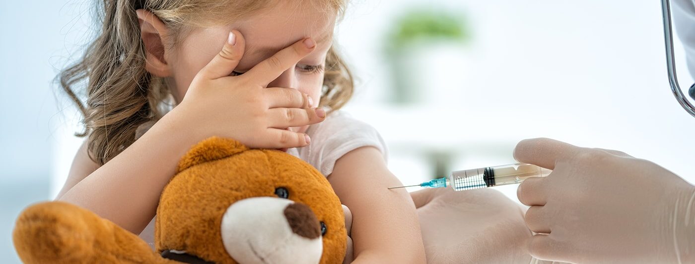 Child getting a vaccine